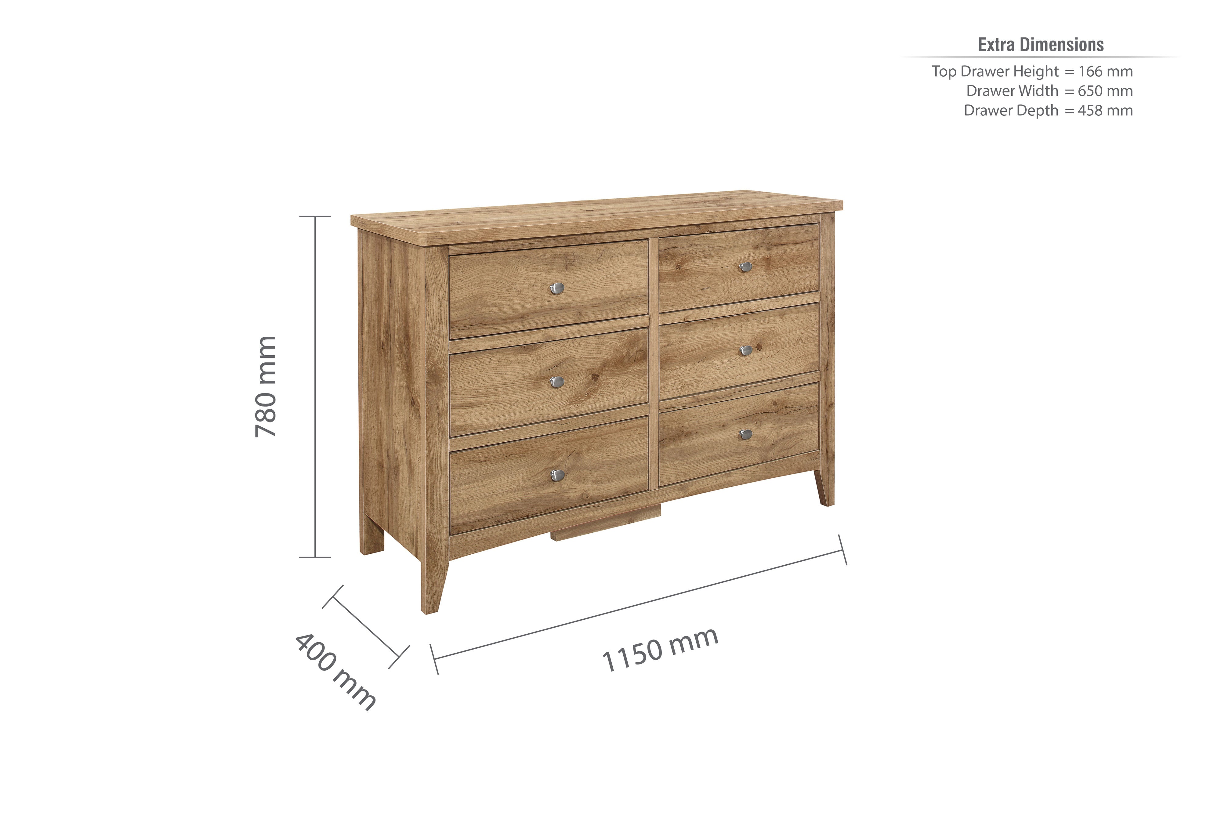 Hampstead 6 Drawer Chest