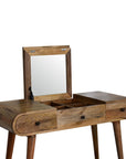 Oak-ish Round Dressing Table