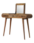 Oak-ish Round Dressing Table