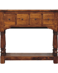 Chestnut 4 Drawer Console Table