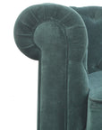 Emerald Green Velvet Chesterfield Sofa