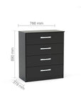Lynx 4 Drawer Chest