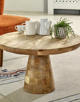 Surrey Solid Wood Coffee Table Mushroom Style