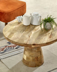 Surrey Solid Wood Coffee Table Mushroom Style