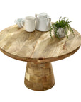 Surrey Solid Wood Coffee Table Mushroom Style