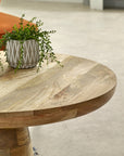 Surrey Solid Wood Coffee Table Mushroom Style