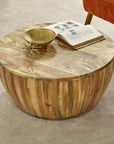Surrey Solid Wood Drum Coffee Table