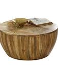Surrey Solid Wood Drum Coffee Table