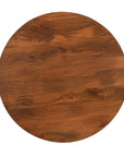 Slatted Mango Wood Round Coffee Table
