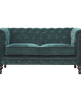 Emerald Green Velvet Chesterfield Sofa